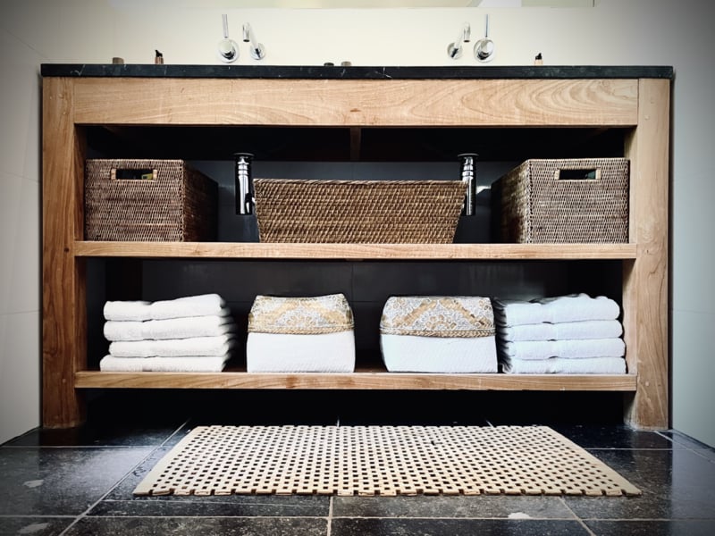 Offerdoos wit met natural (met wit beschilderd)