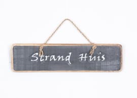 Wooden text sign Beach House