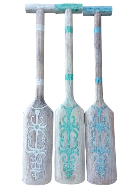 Tribal wooden paddle 100cm