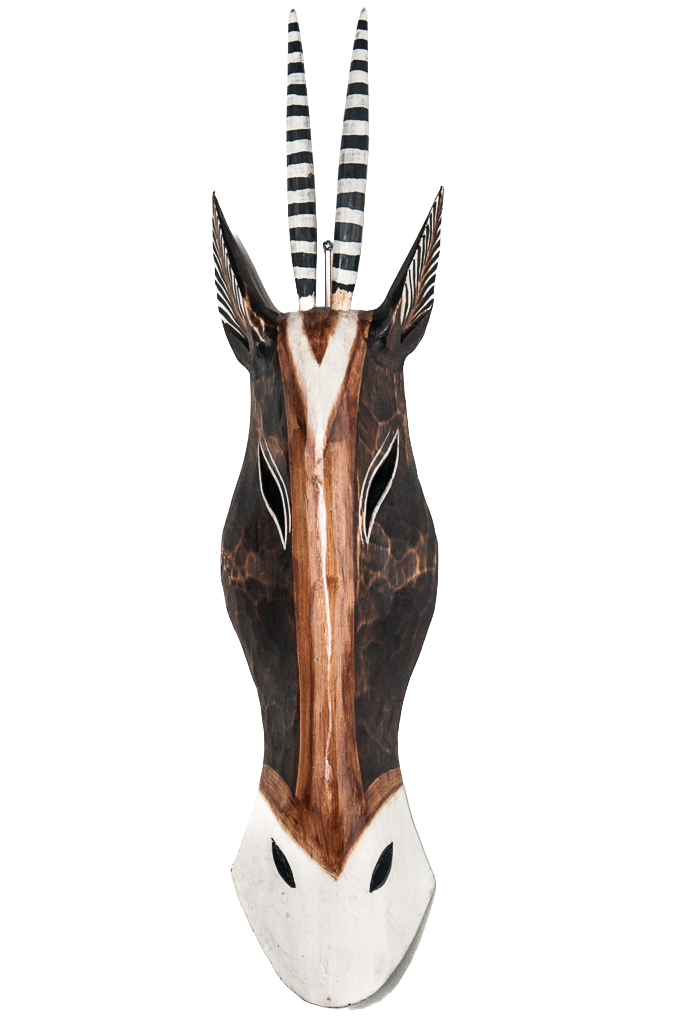 Houten masker antilope