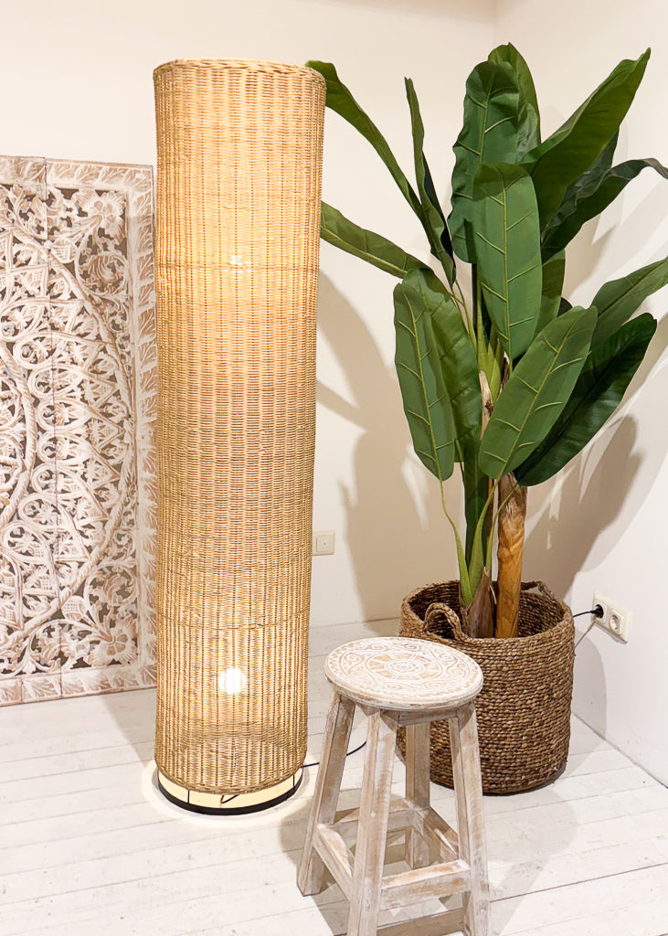 Rotan vloerlamp Riviera