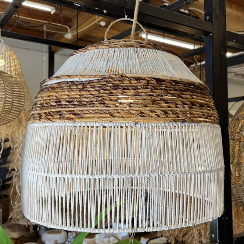 Hanglamp Amlapura wit Ø60cm/62cm lang