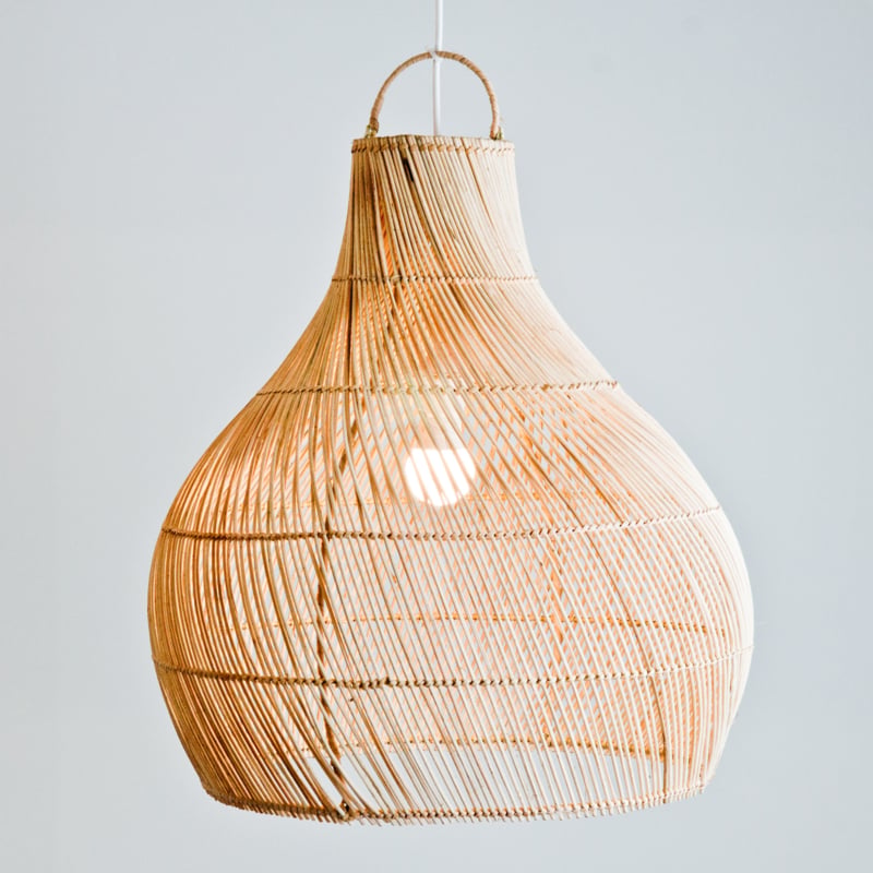 Hängelampe Bangli Ø50 cm Natürliches Rattan