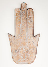 Houten handgesneden hand Fatima 40cm