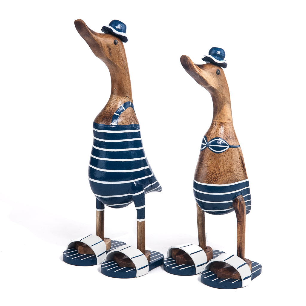 Set houten eenden - beach kleding