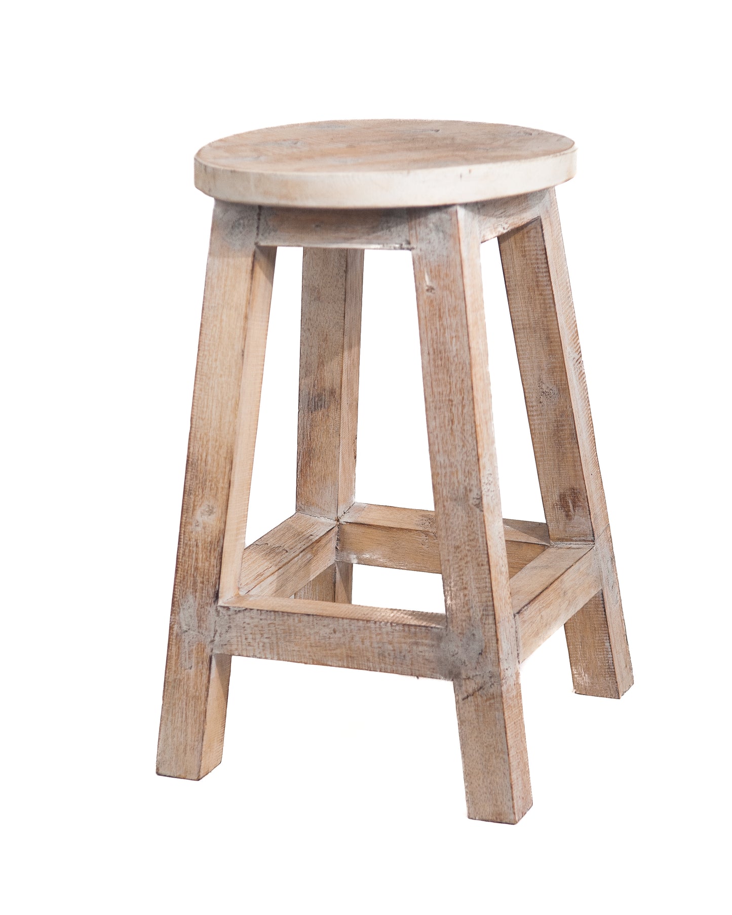 Holzhocker, Naturholz