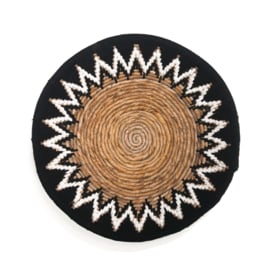 Tali-Wandkorb aus Bananenblatt/Seil, naturschwarz