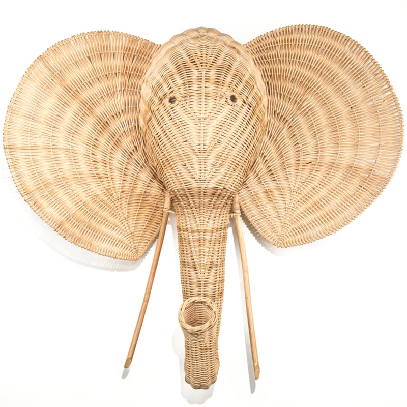 Rotan / pitriet olifanten kop