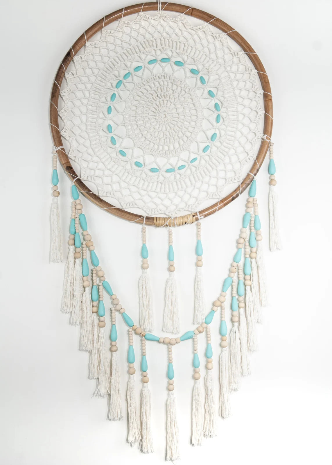 Dromenvanger Jambul met turquoise kralen Ø52cm