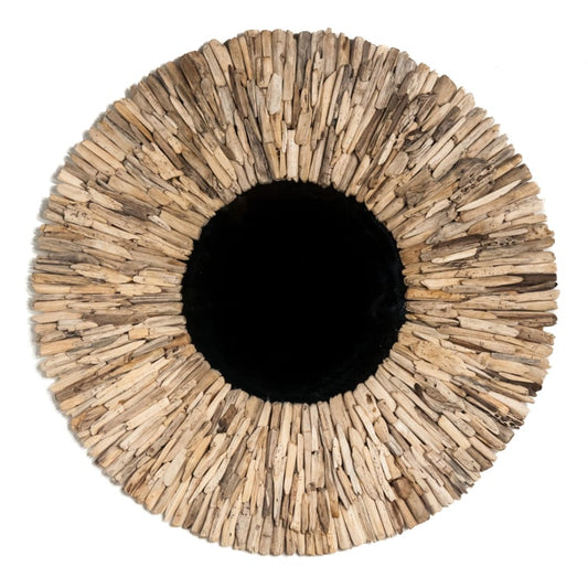 Treibholz runder Spiegel