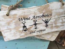 Coffeewood houten tekst bordjes wit