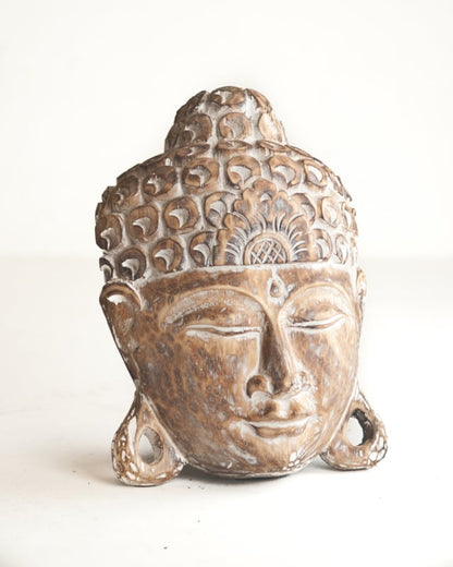 Houten masker buddha