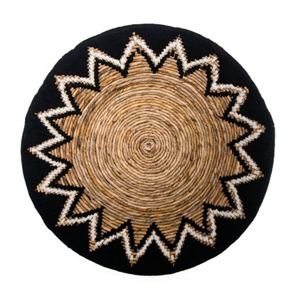 Tali-Wandkorb aus Bananenblatt/Seil, naturschwarz