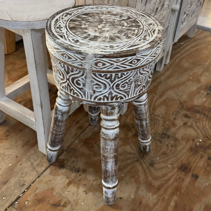 Houten krukje Borneo