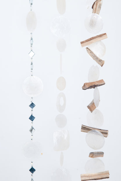 Capiz shell garland in various shapes
