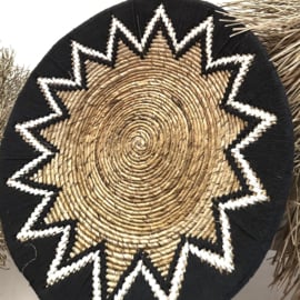 Tali-Wandkorb aus Bananenblatt/Seil, naturschwarz