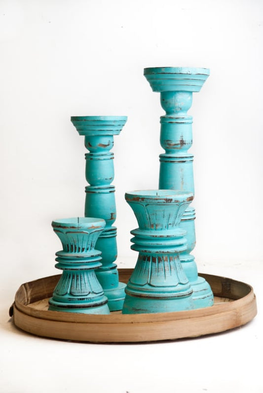 Celeste candlesticks