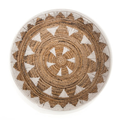 Wandmand Tali naturel wit bananenblad/touw naturel wit