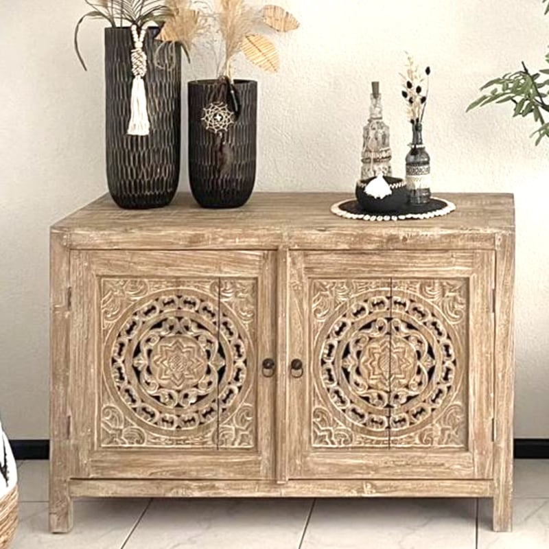 Teakhouten buffet kast Sanur dubbele deur