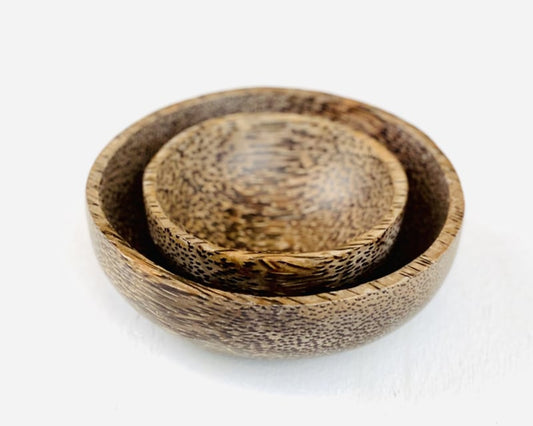 Coconut wood bowl round Ø8.5cm