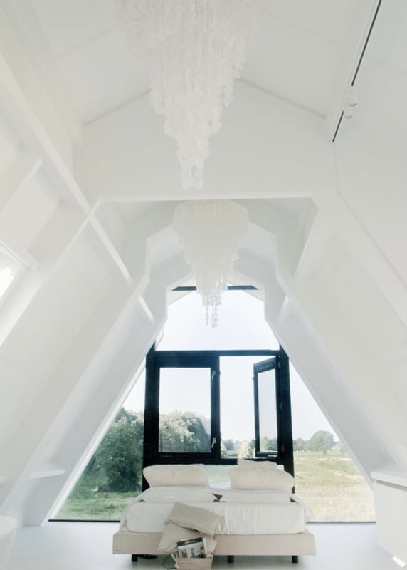 Capiz schelpen hanglamp XXL 80x120cm wit