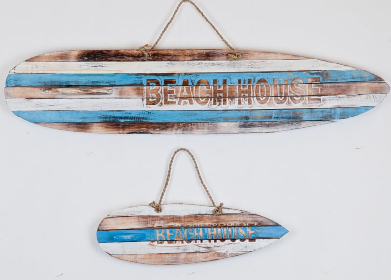 XL Wooden surfboard Beach House 100cm