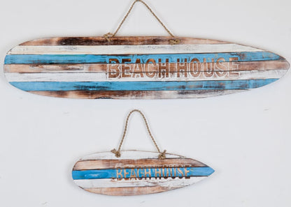 XL Wooden surfboard Beach House 100cm
