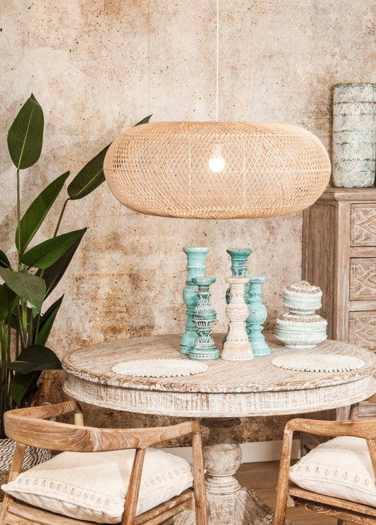Hanglamp Ubud XXL Ø80cm Natural Rotan