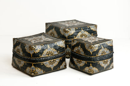 Offering box black (painted with gold)