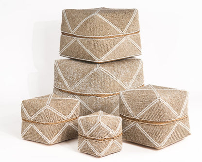 Offermanden XL kraaltjes in 5 maten naturel/crème/wit