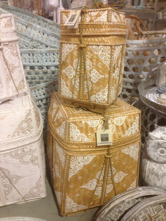 Hochopferkasten natur (weiß lackiert)