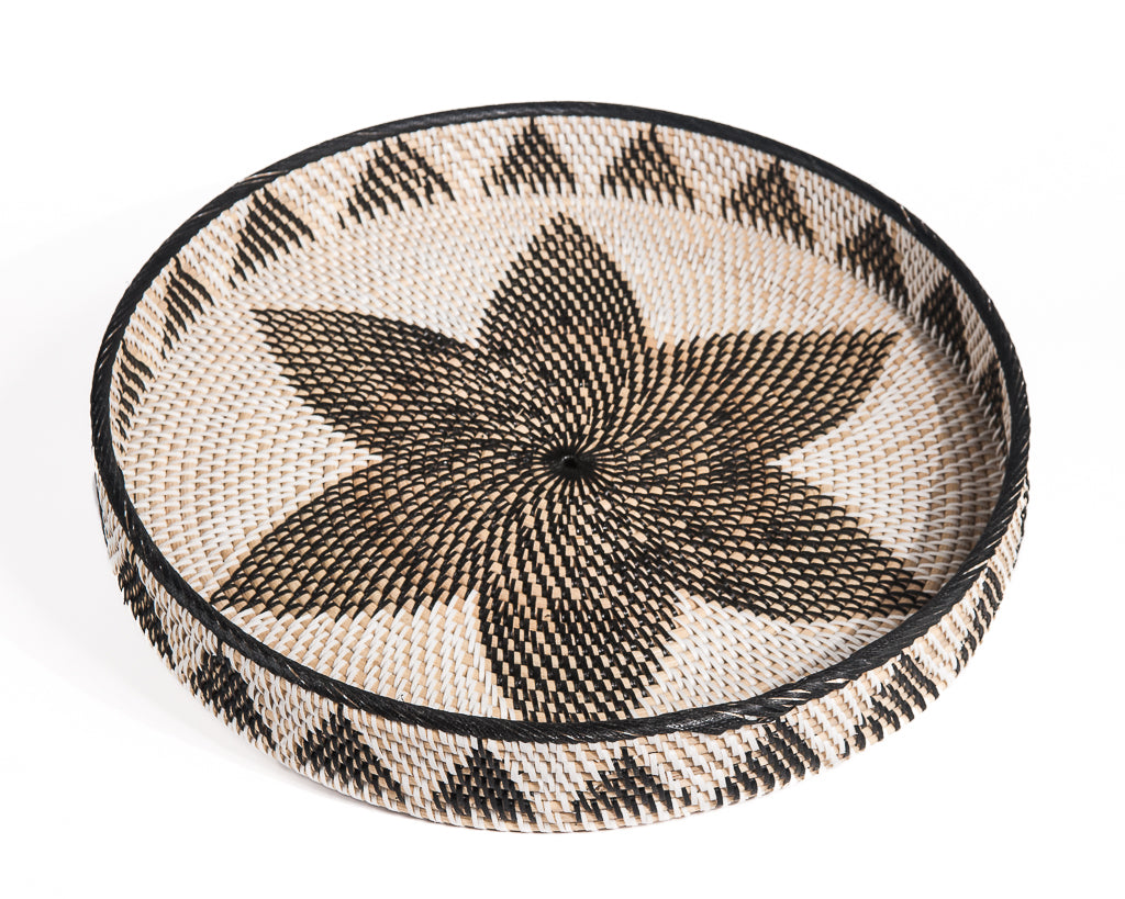 Rattantabletts Baki rund