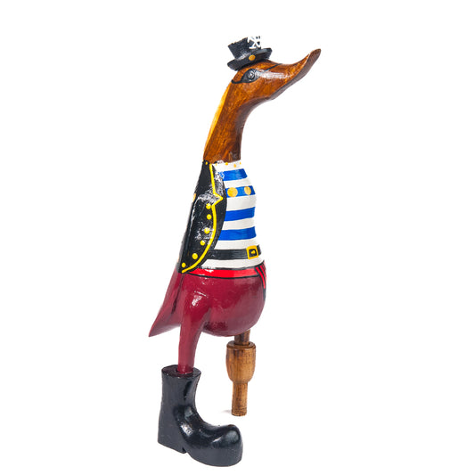Houten eend - piraat