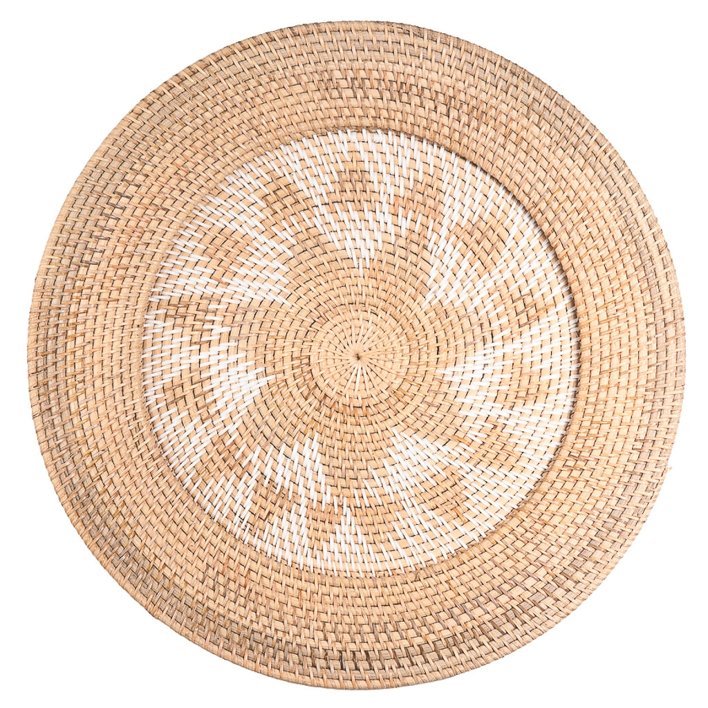 Rattan-Wandteller Pelat Dekor Groß Ø50cm