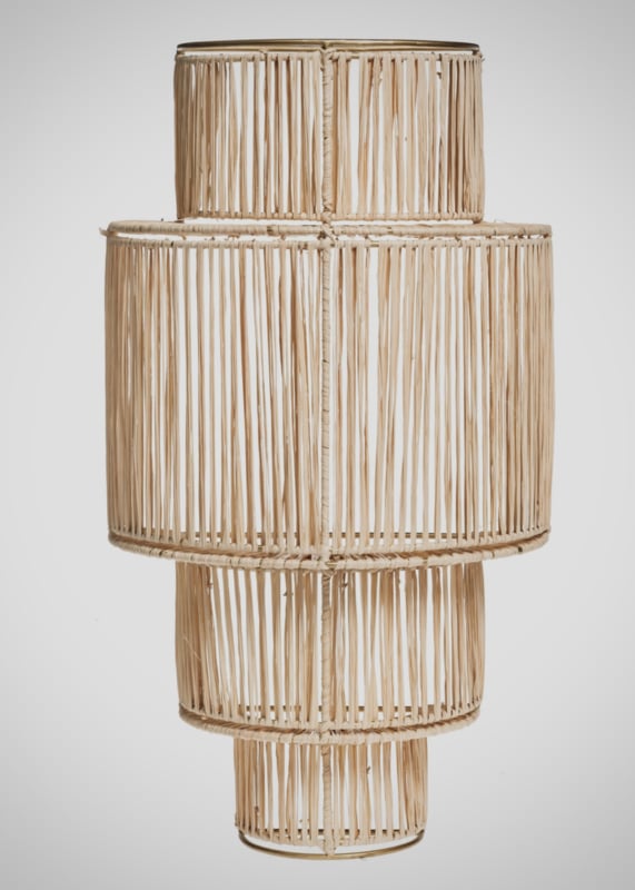 Wandlamp Dinding natural rotan