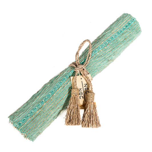 Vetiver table runner celeste 200/35cm