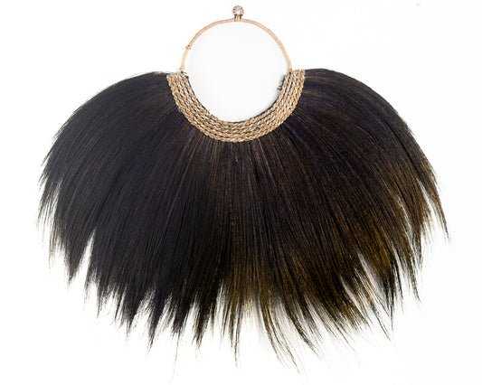 Wall decor boho grashanger zwart