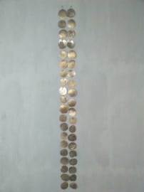 Capiz shell garland natural big gold or white