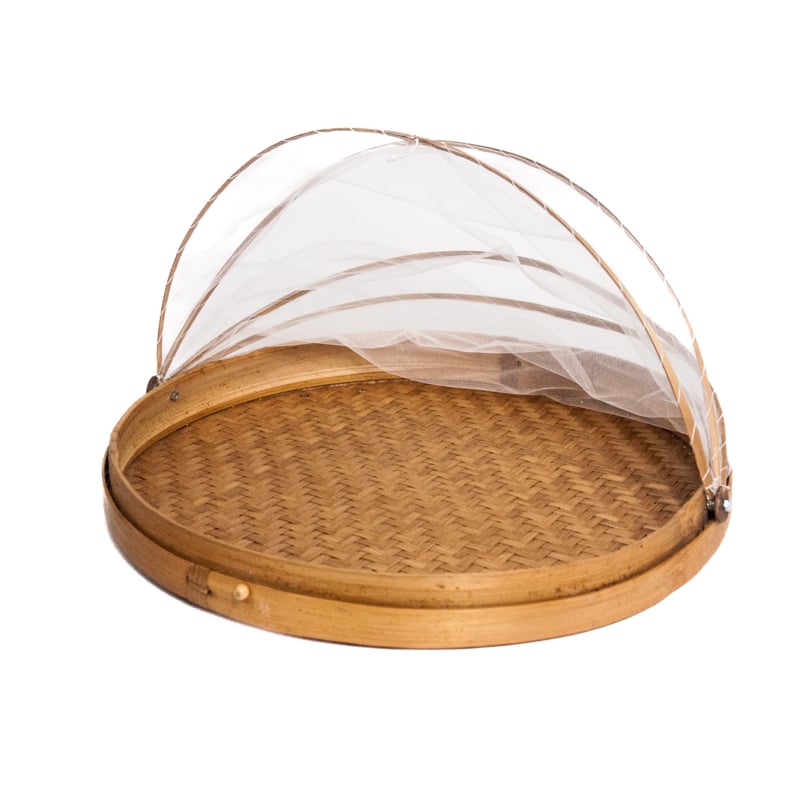 XL Vliegenmand dienblad naturel Ø50cm
