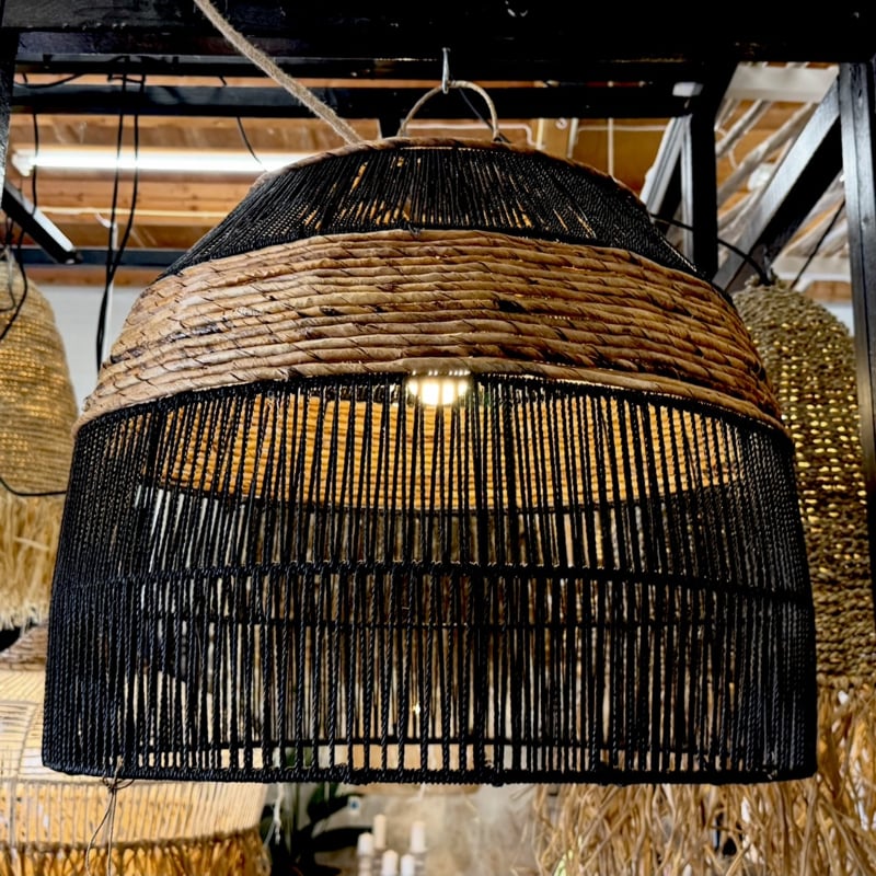 Hanglamp Amlapura zwart Ø60cm/62cm lang