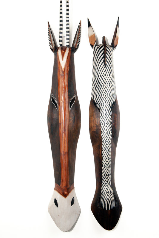 Houten masker antilope Large 100cm