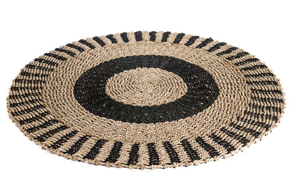 Kleed seagrass Ø100cm naturel/zwart