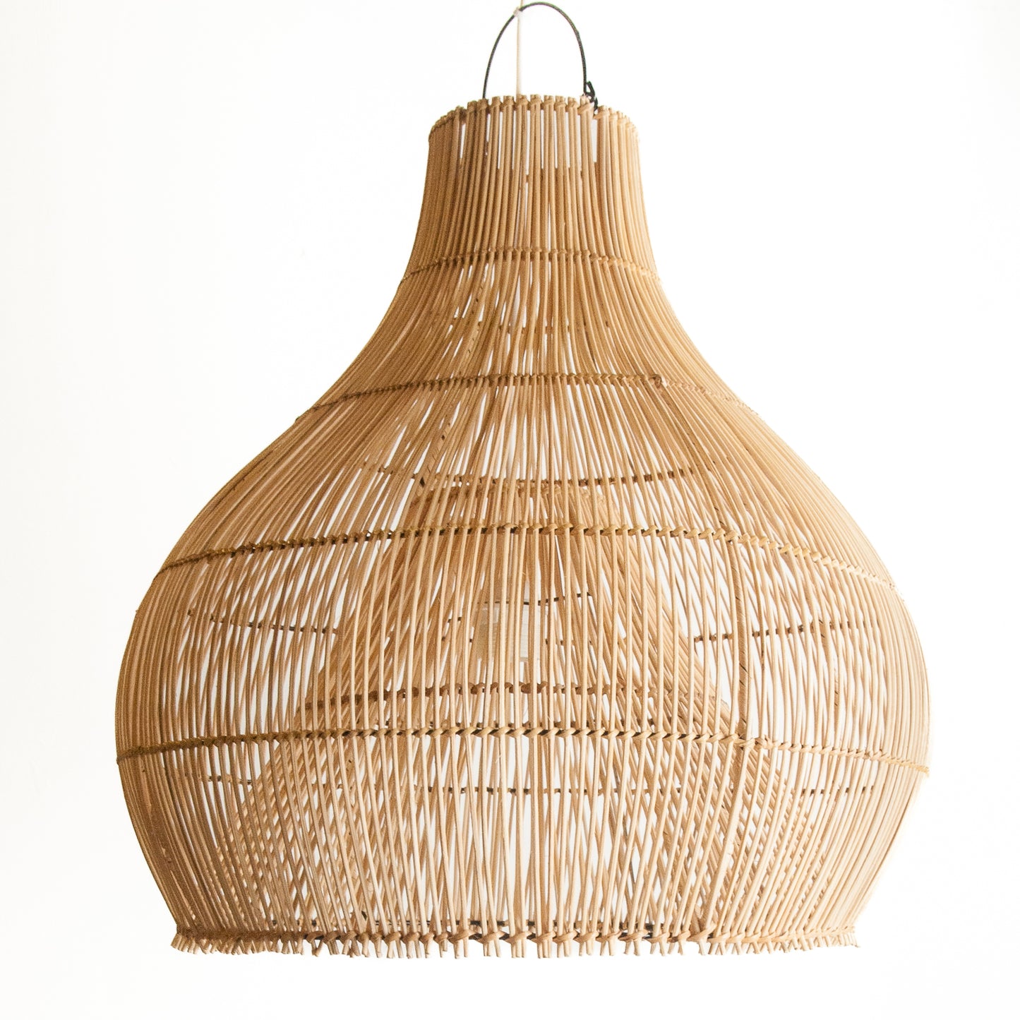 Hängelampe Bandung, Ø 50 cm Durchmesser, Naturrattan