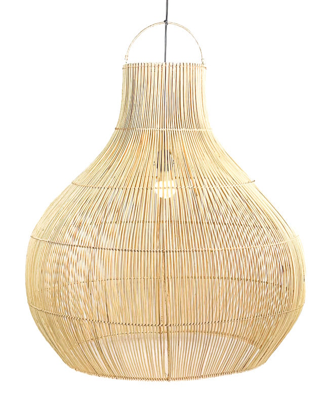 Hanging lamp XXL Bandung Rattan (without interior), high model Ø80CM / 82CM