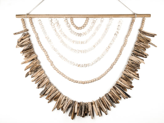 XL Treibholz mit Muschelanhänger Busur 80x90cm