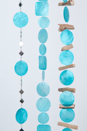 Capiz shell garland in various shapes