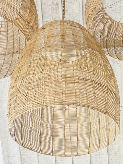 Cangu XXL Rattan-Pendelleuchten
