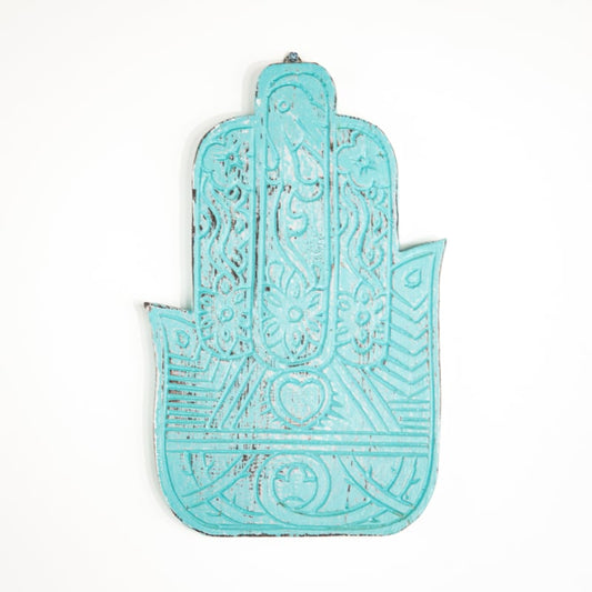 Houten handgesneden hand Fatima 30cm