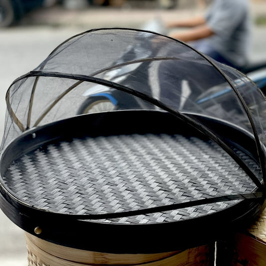 XL vliegenmand dienblad zwart Ø50cm