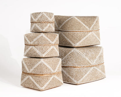 Offermanden XL kraaltjes in 5 maten naturel/crème/wit